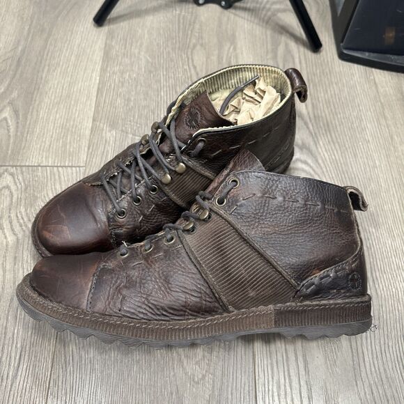 Dr Martens Mens Ankle Chukka Boots Brown Leather 12019 RARE - Sz US 11 / UK 10 main image 6